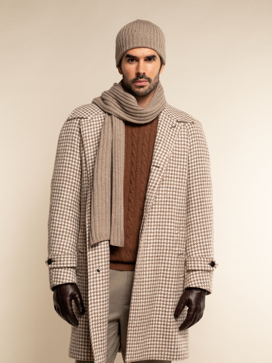 Milano Cashmere Beanie – Brown