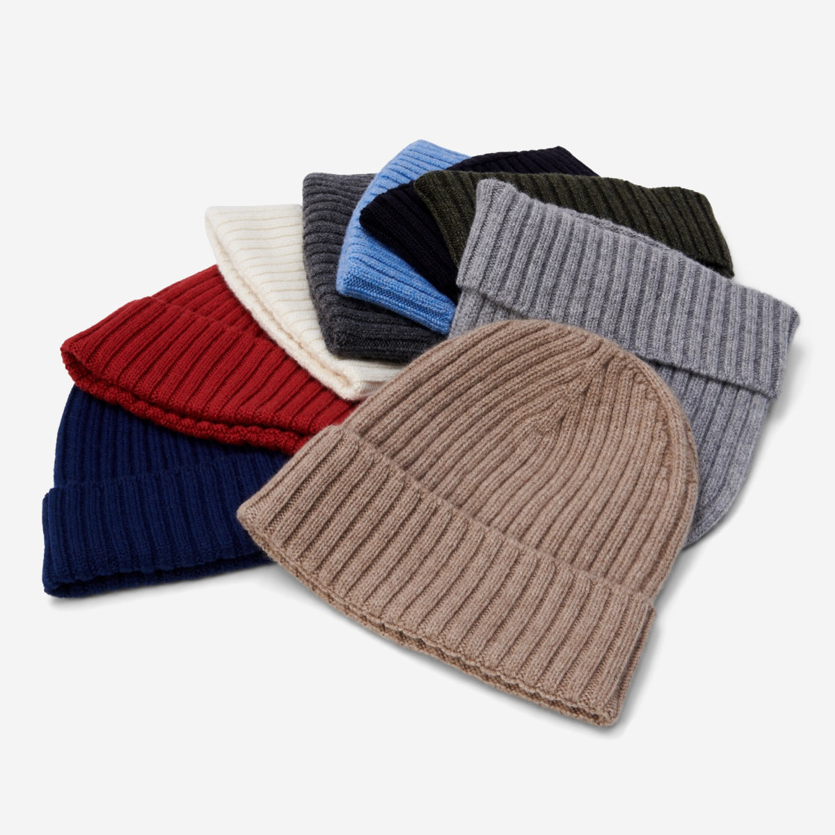 Milano Cashmere Beanie – Dark Grey