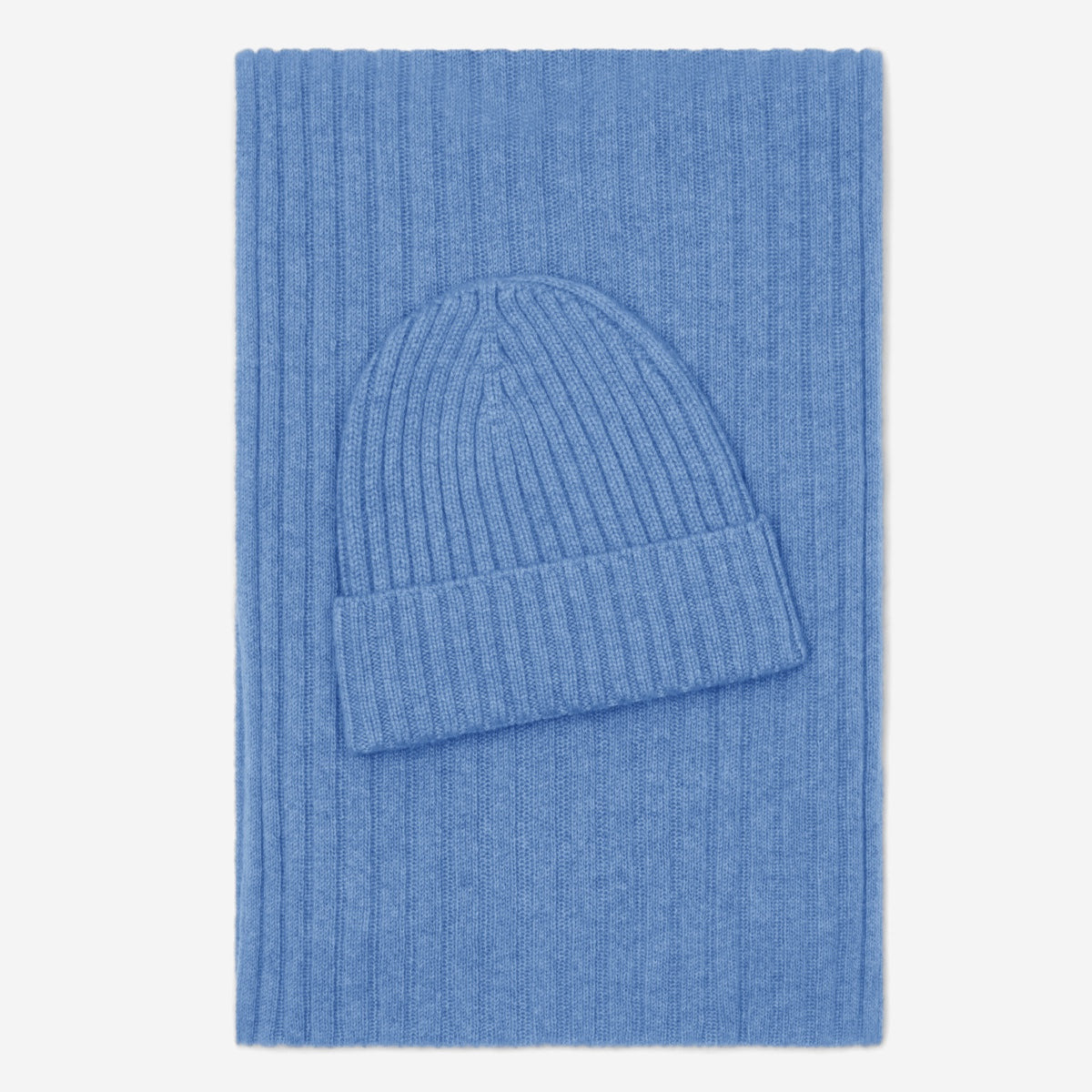 Milano Cashmere Beanie – Light Blue