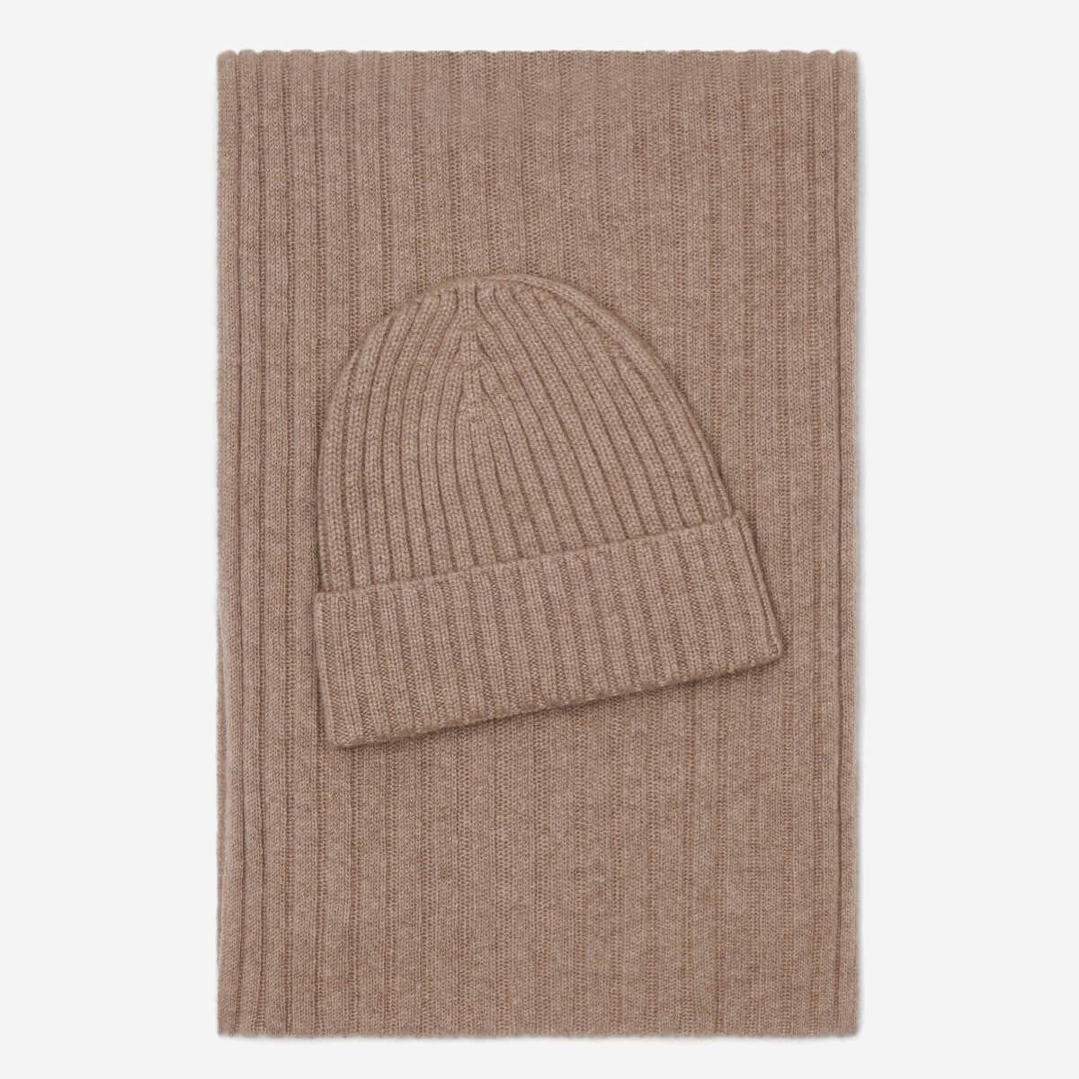 Milano Cashmere Beanie – Brown