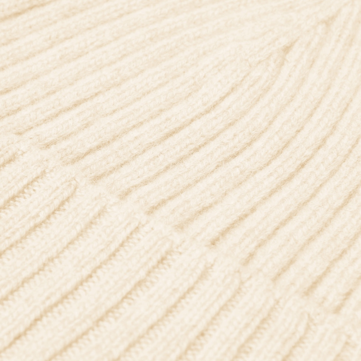 Milano Cashmere Beanie – Cream