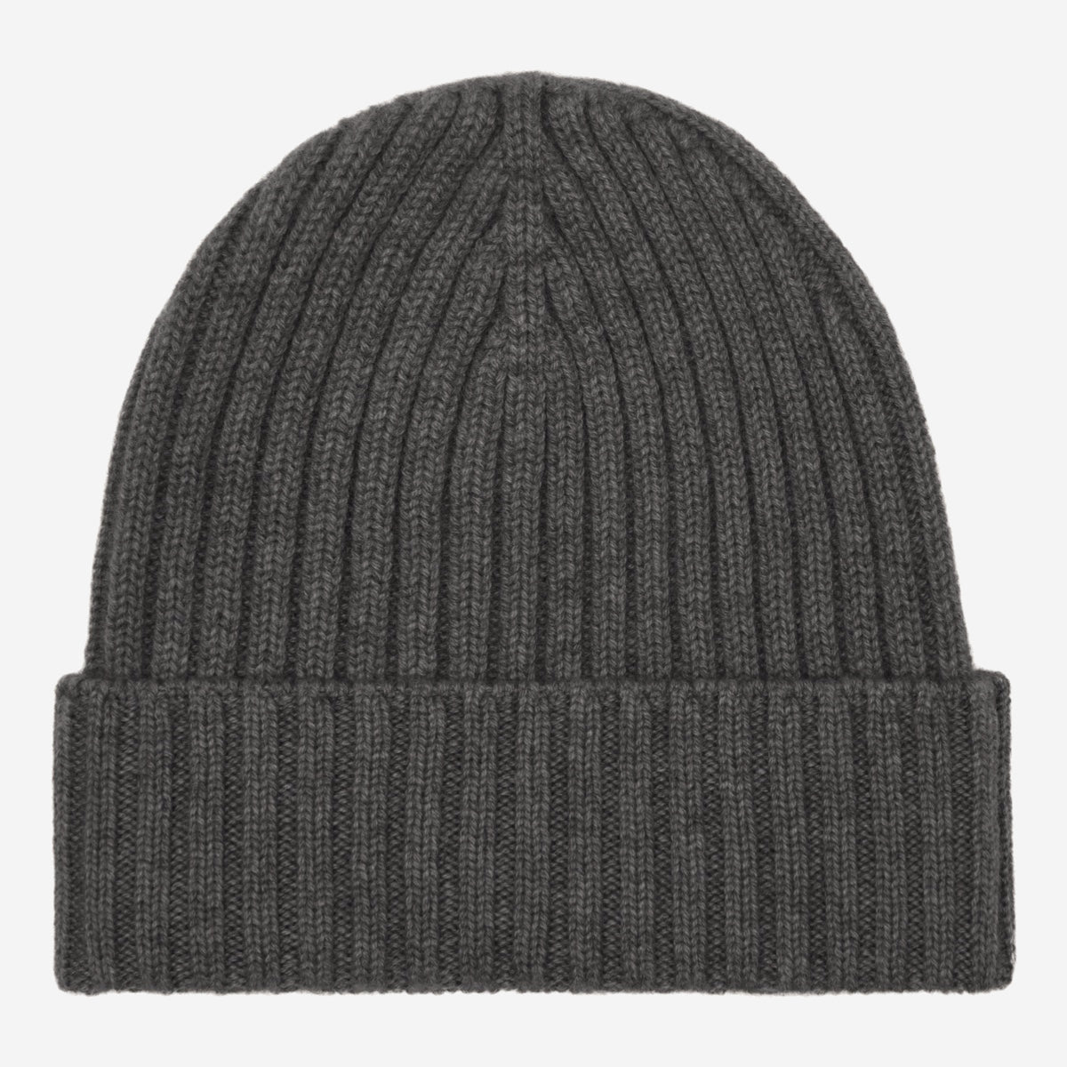 Milano Cashmere Beanie – Dark Grey