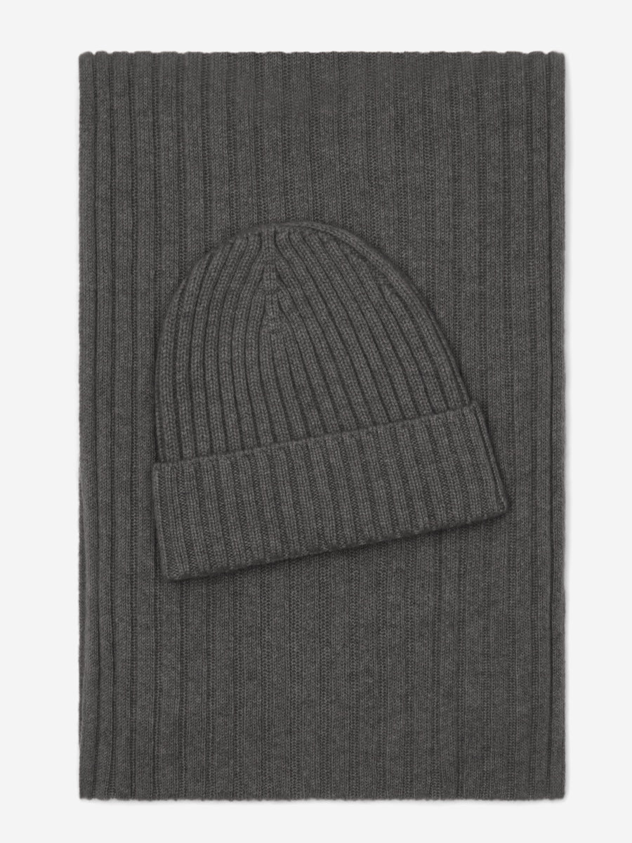 Napoli Cashmere Scarf – Dark Grey
