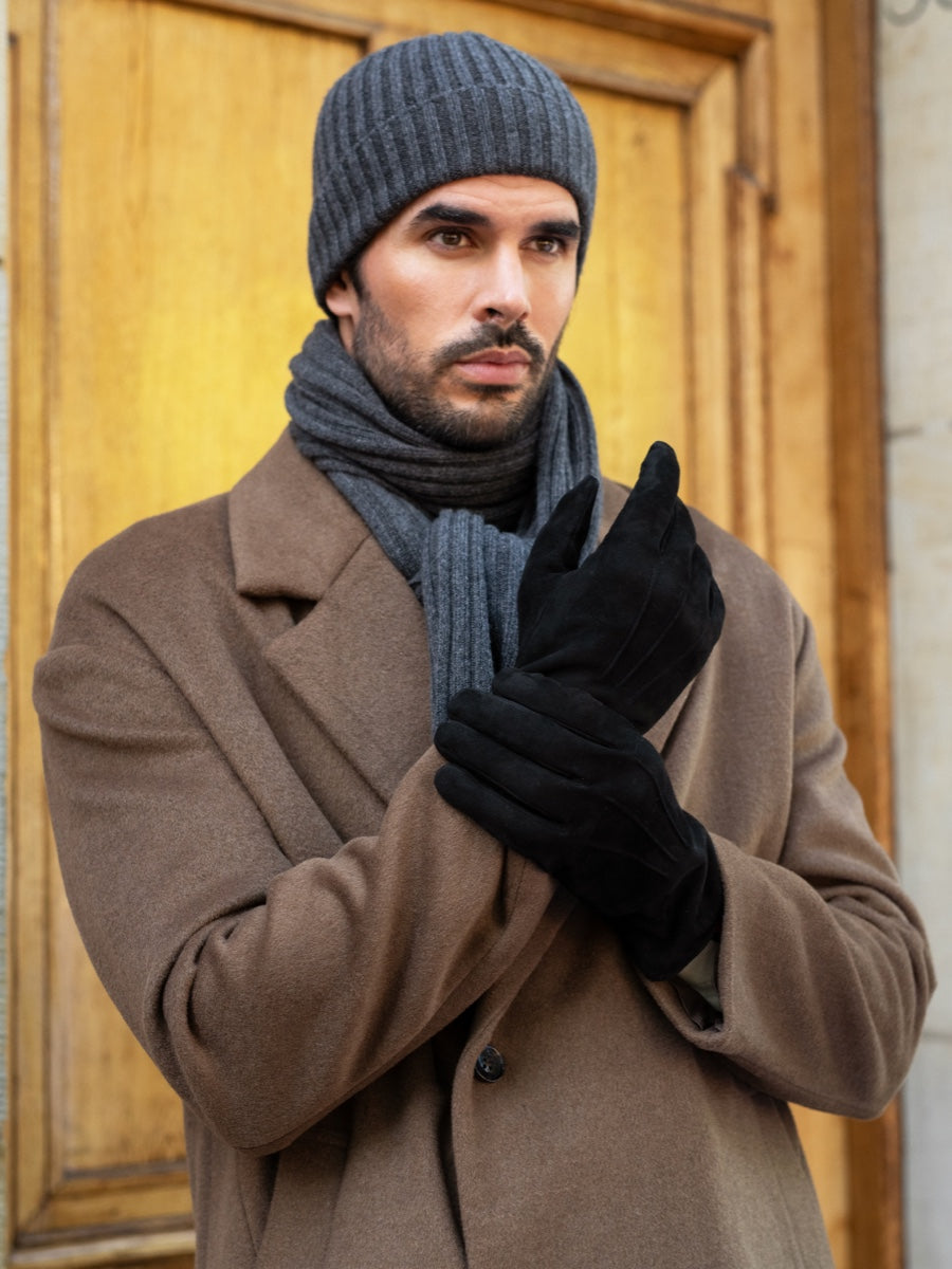 Napoli Cashmere Scarf – Dark Grey
