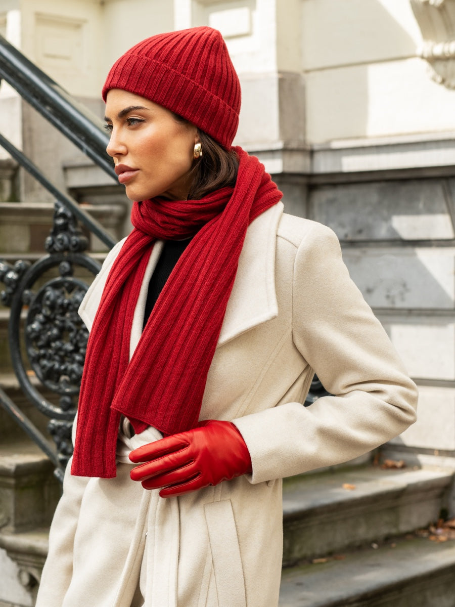 Napoli Cashmere Scarf – Red