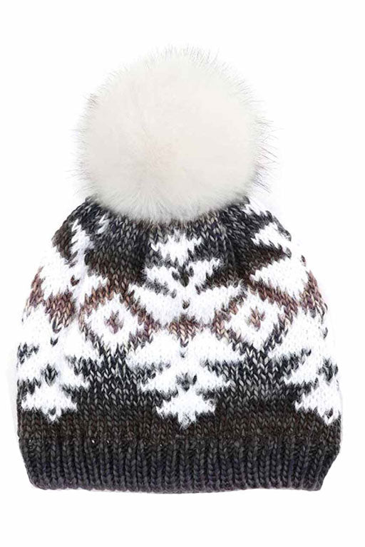 Aztec Multi-Yarn Beanie