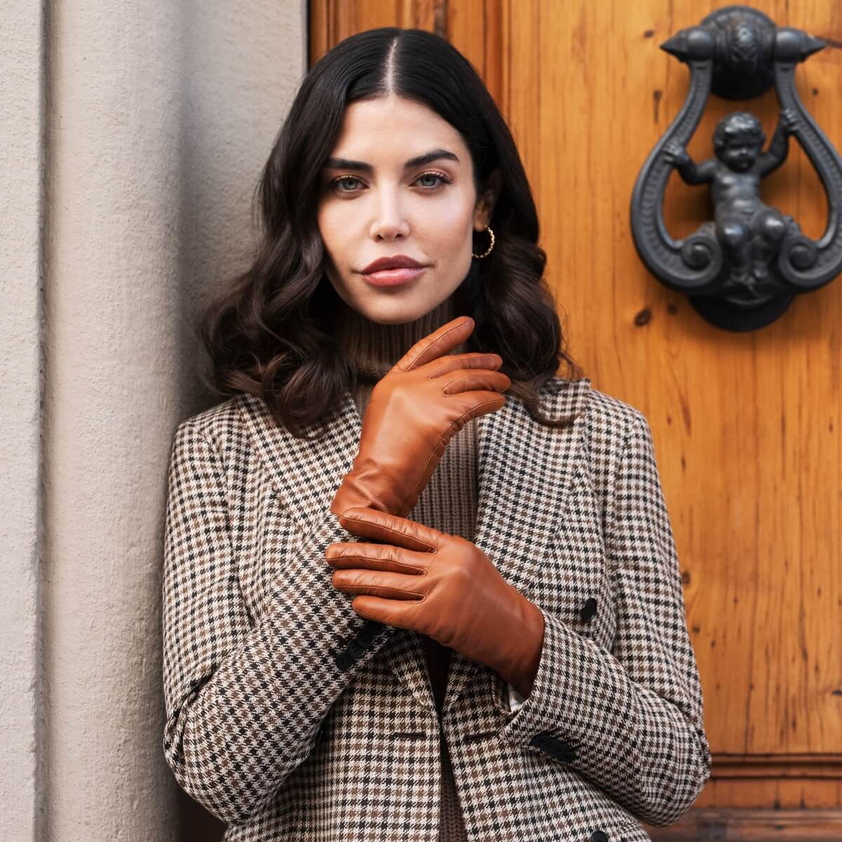 Isabella Leather Gloves – Cognac