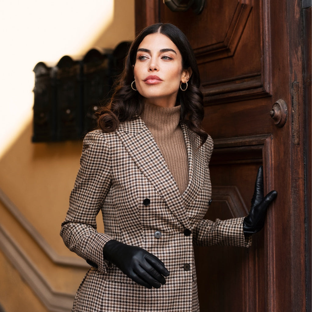 Isabella Leather Gloves – Black
