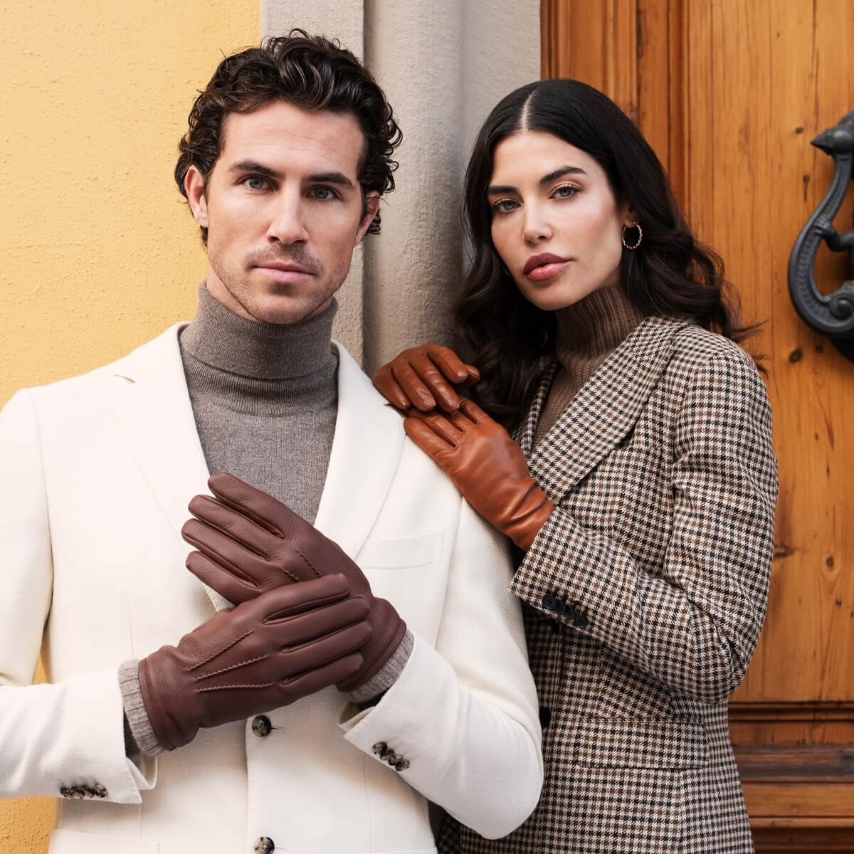 Isabella Leather Gloves – Cognac