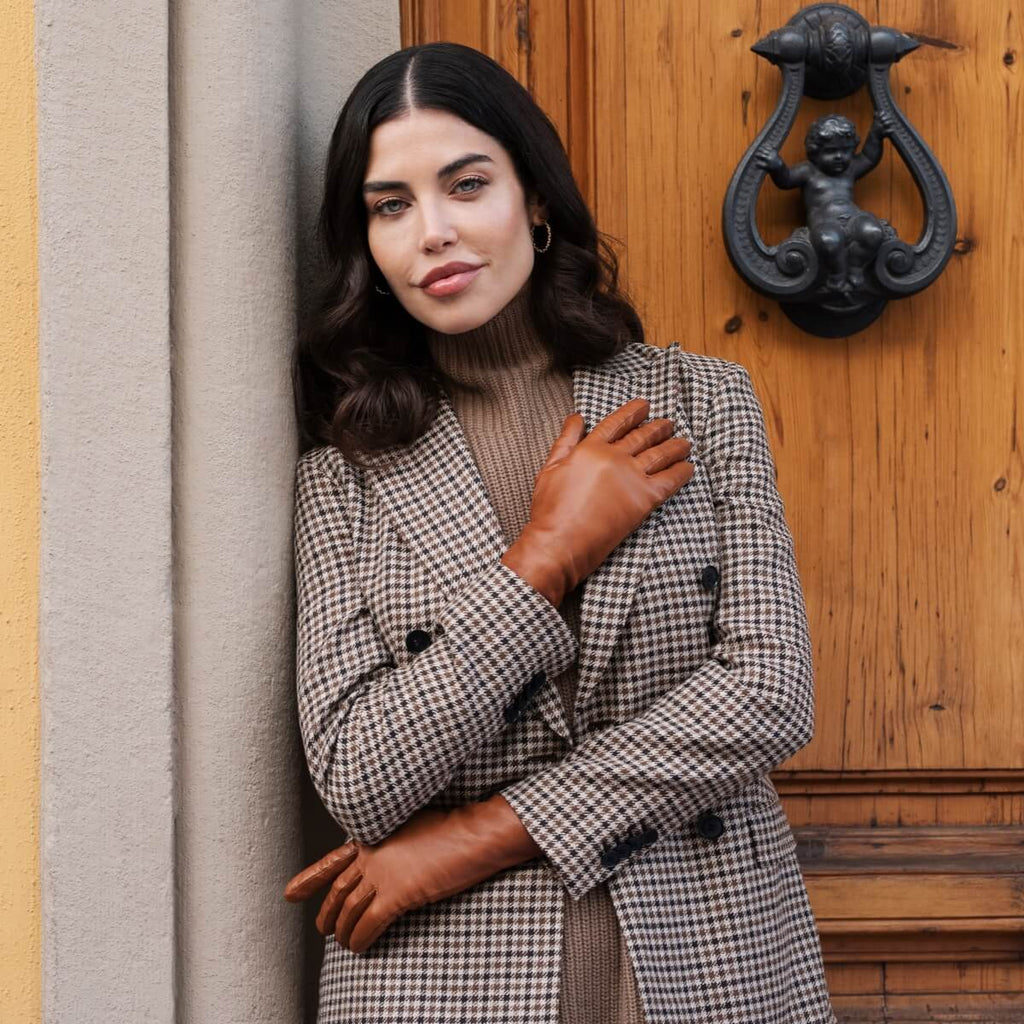 Isabella Leather Gloves – Cognac