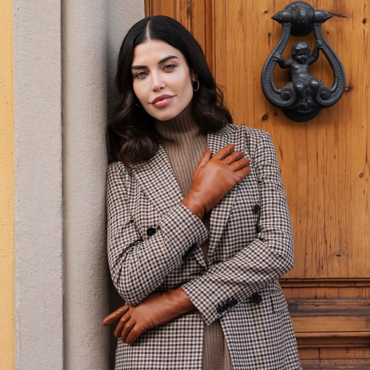 Isabella Leather Gloves – Cognac