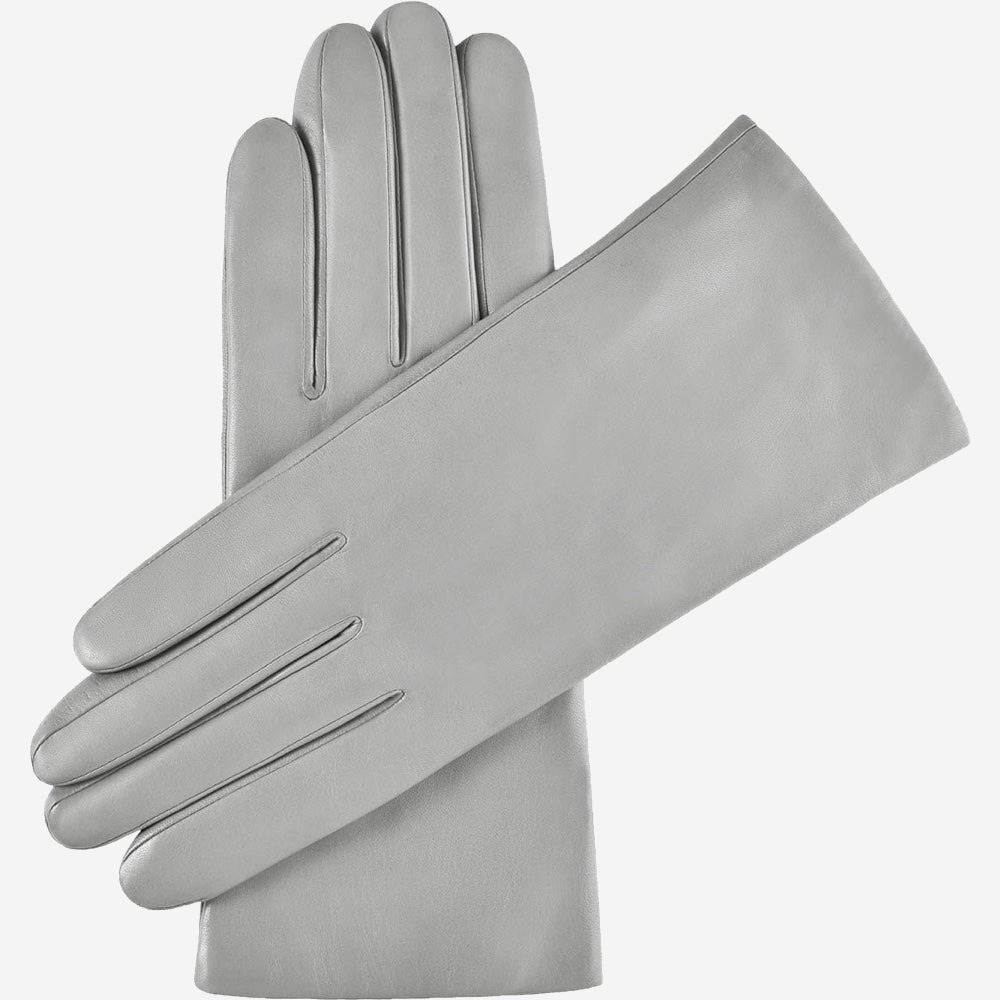 Isabella Leather Gloves – Grey