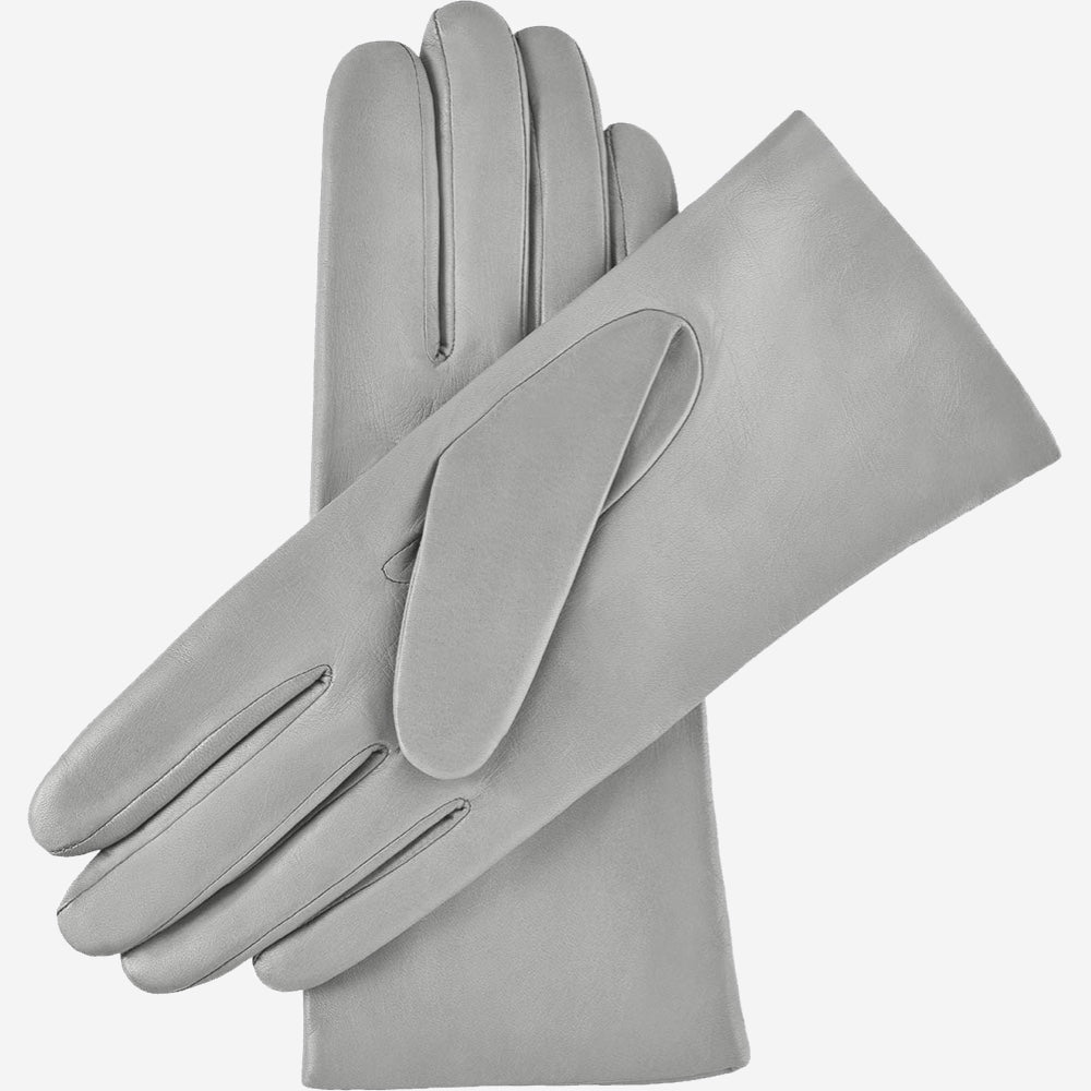 Isabella Leather Gloves – Grey