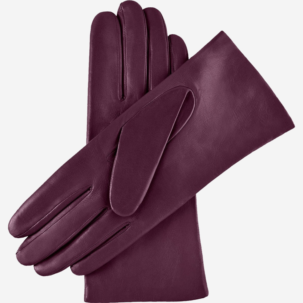 Isabella Leather Gloves – Eggplant