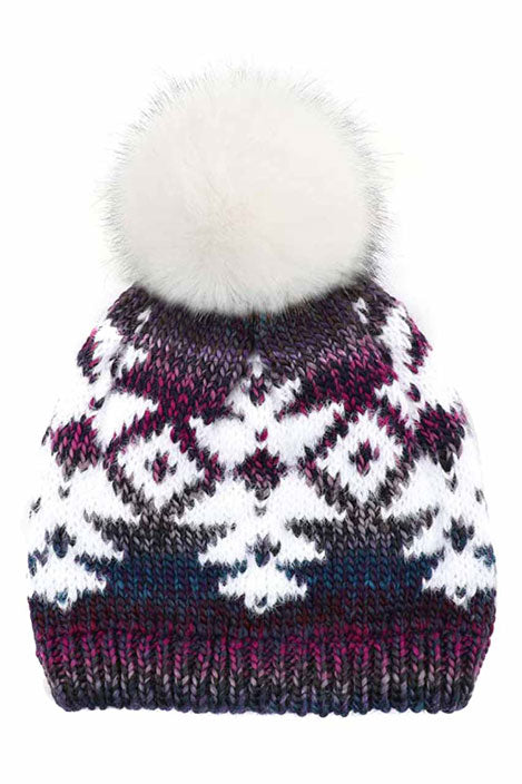 Aztec Multi-Yarn Beanie