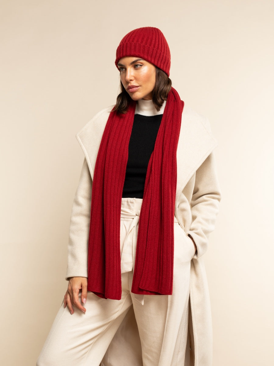 Napoli Cashmere Scarf – Red