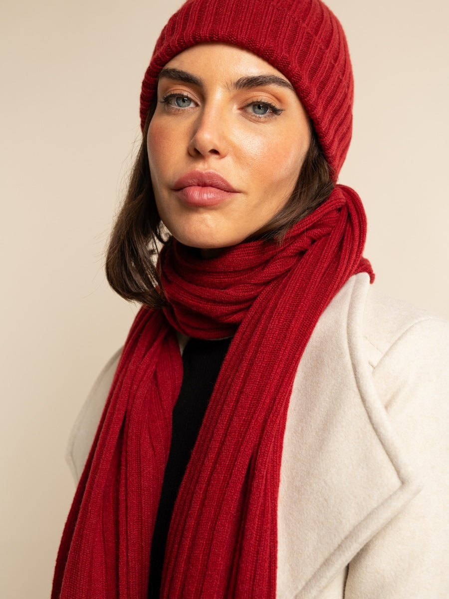 Napoli Cashmere Scarf – Red