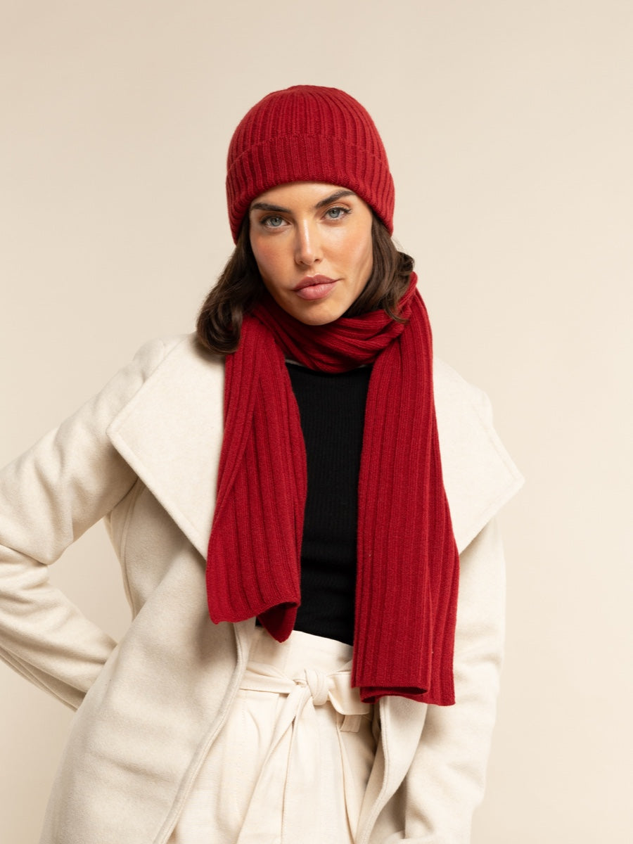 Napoli Cashmere Scarf – Red