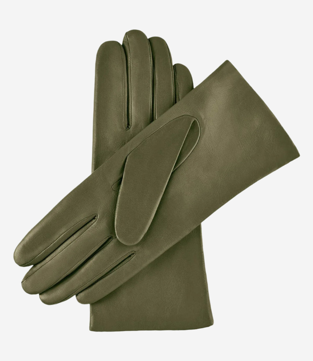 Isabella Leather Gloves – Olive